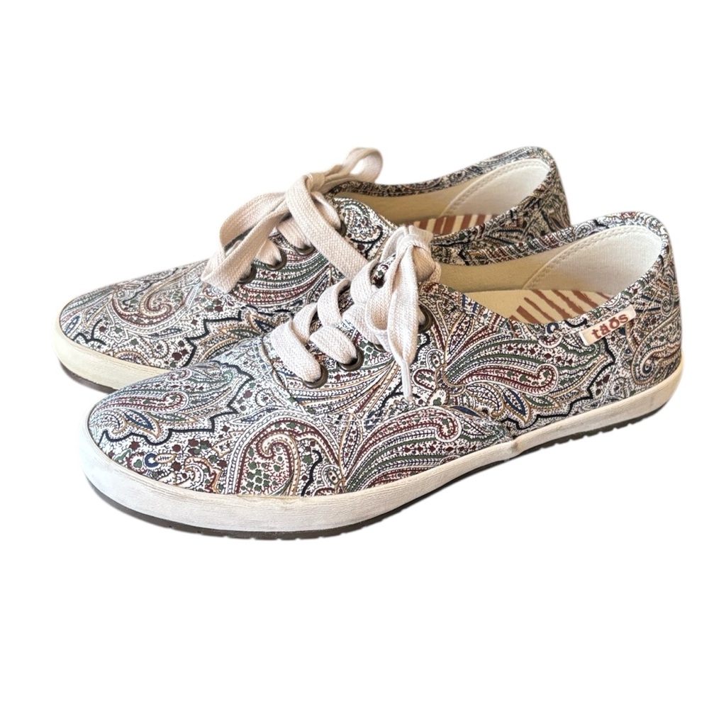 TAOS‎ Guest Star Paisley Canvas Lace Up Sneakers Size 6.5